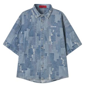 BOXY DENIM SHIRT