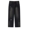 LOOSE STRAIGHT DENIM PANTS