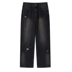 LOOSE STRAIGHT DENIM PANTS