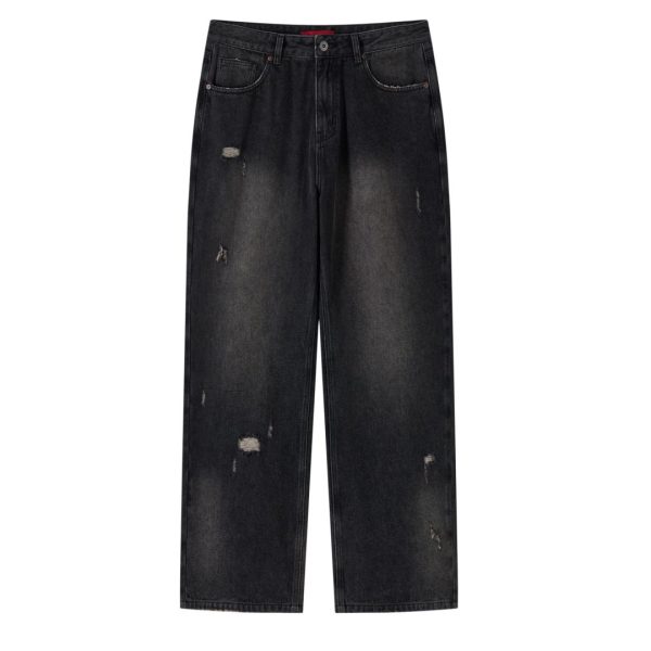 LOOSE STRAIGHT DENIM PANTS