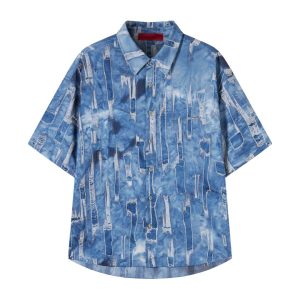 PATCH WORK DENIM SHIRT