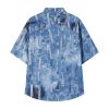 PATCH WORK DENIM SHIRT