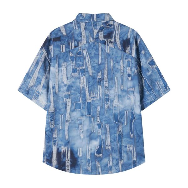 PATCH WORK DENIM SHIRT