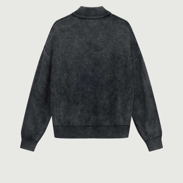 HTEM410101111 METAL FULL ZIP CARDIGAN